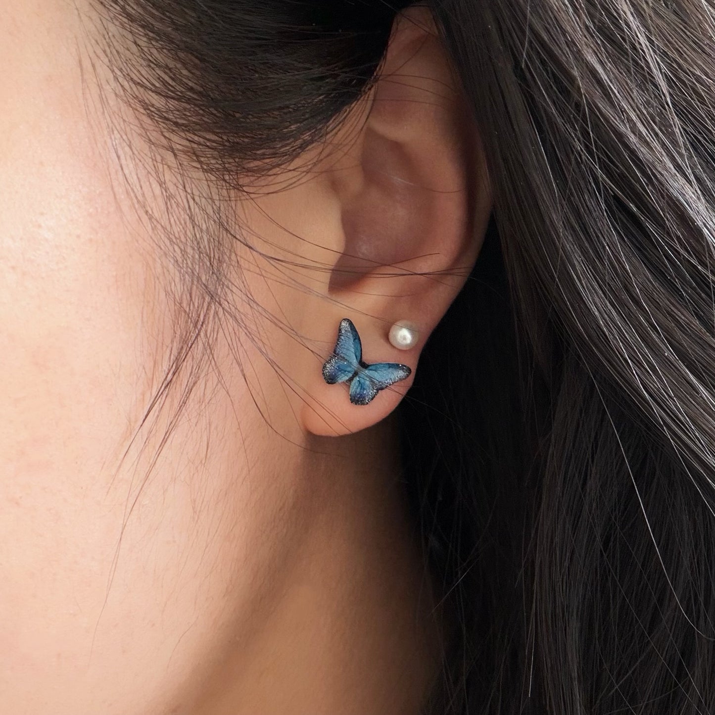 Mini Butterfly Studs Clip-ons Earrings 🦋