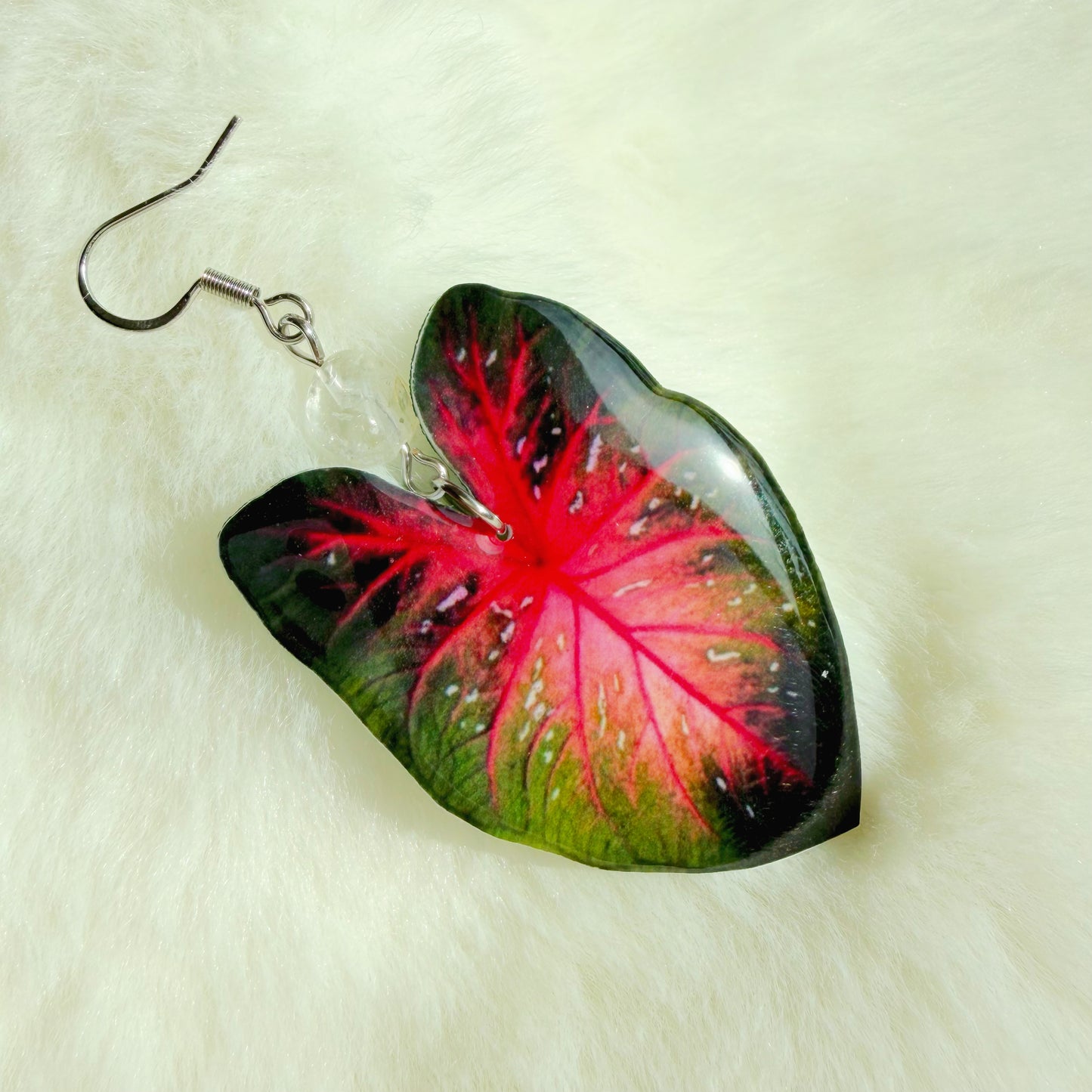 Asymmetrical botanical earrings