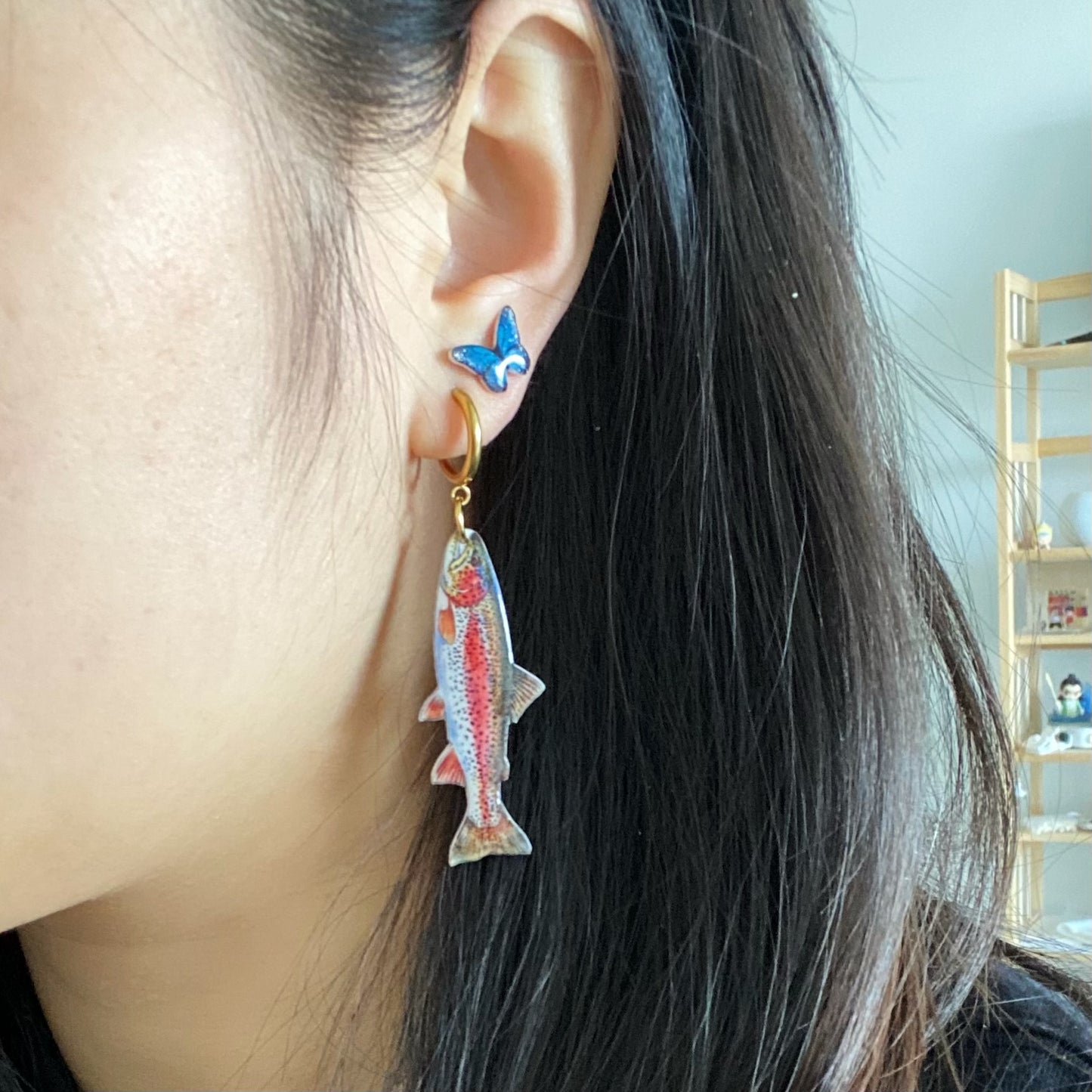 Rainbow Trout Earrings