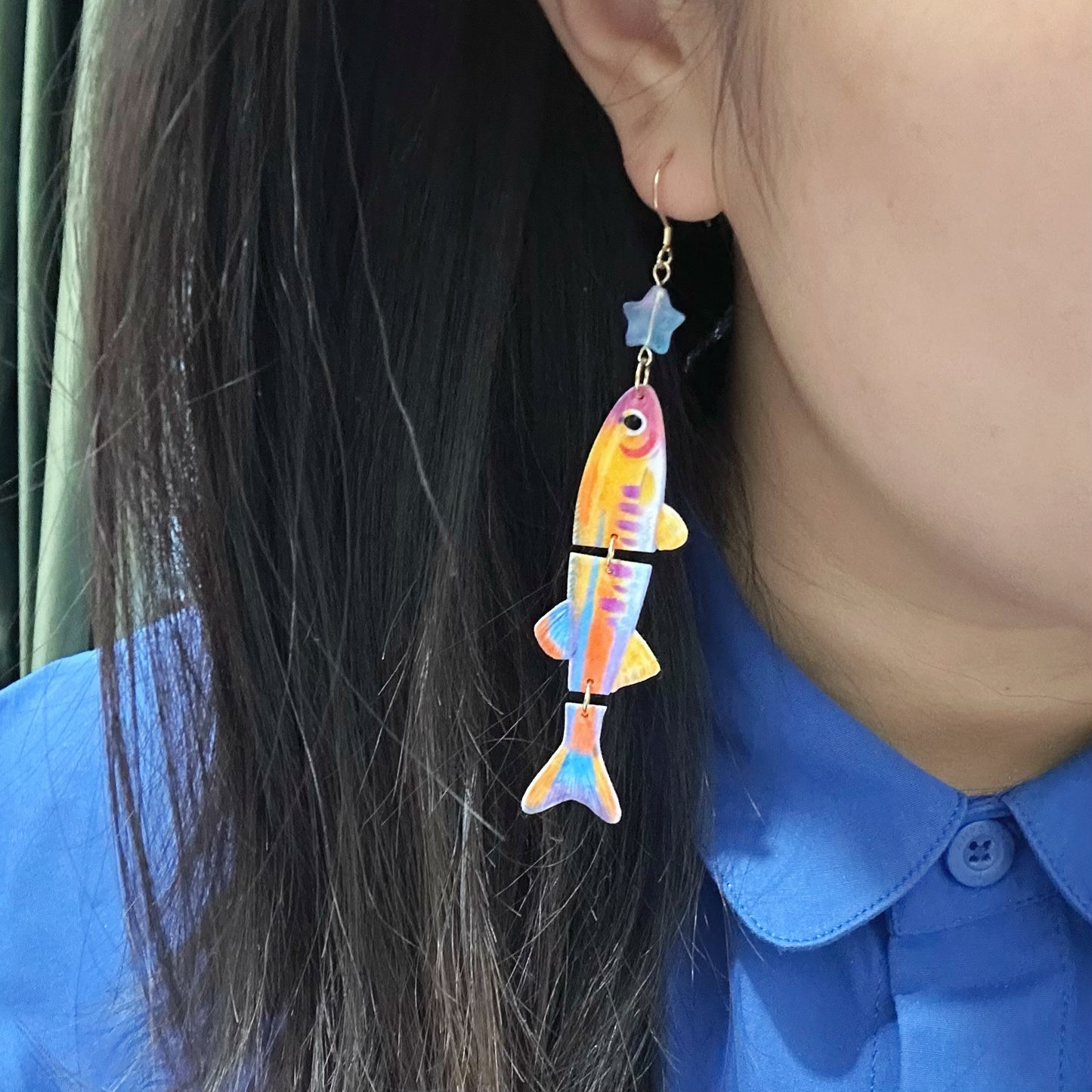 Cut Fish Earrings