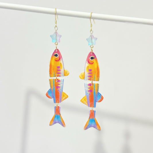 Cut Fish Earrings